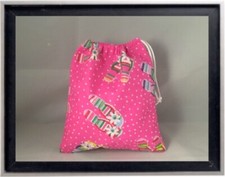 Gymnastics Leotard Grip Bags / Summertime Flip Flops Gymnast Birthday Goody Bag