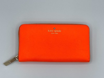 orange kate spade wallet