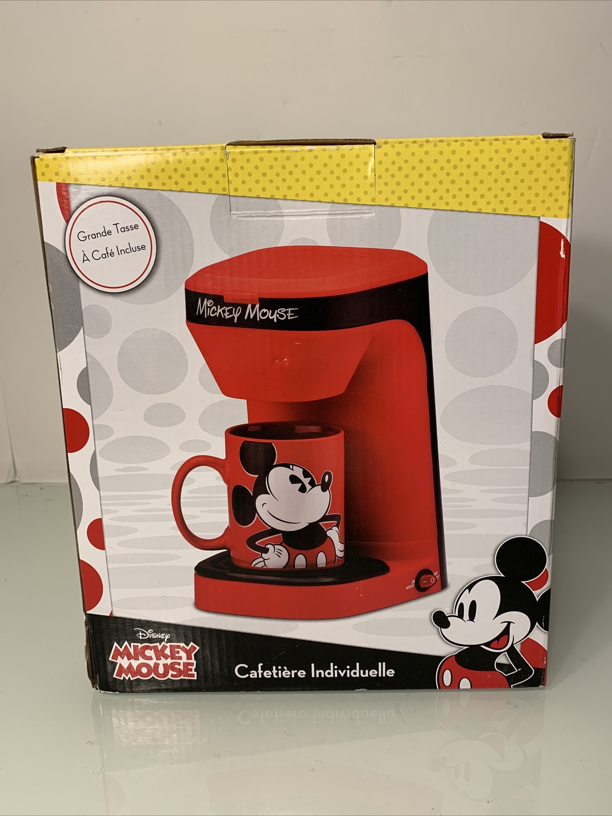 Disney Mickey Mouse Single Serve Coffee Maker Red (DCM123CN) NIB