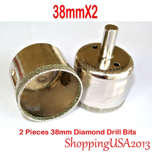 2 pcs 38mm 1.5" Diamond coated drill bit hole saw glass ceramic marble granite - Picture 6 of 8
