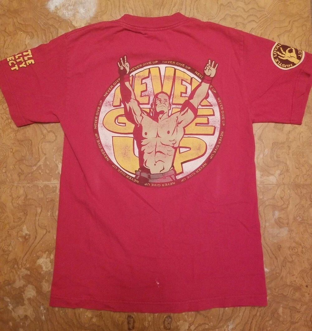John cena red top t shirt 2014