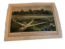 Vintage New York Graphic Society The American National Game of Base Ball (Print)