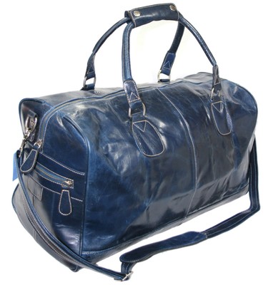 Real Leather Holdall Duffel Travel 