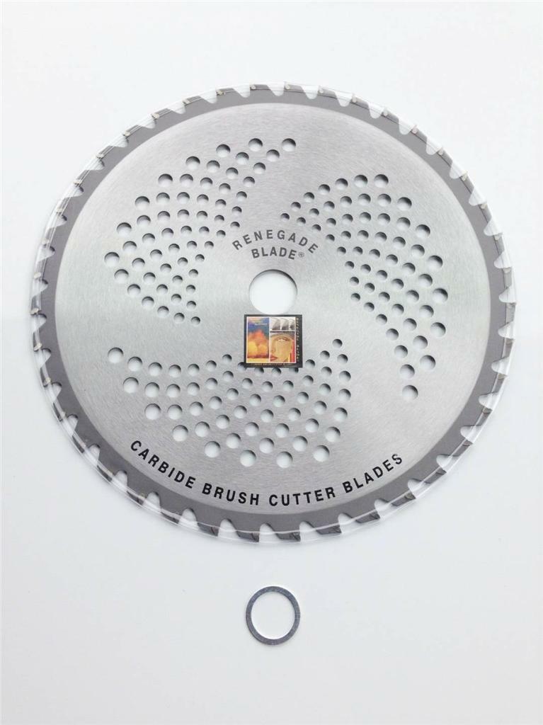 1 blade 10"40t "silver RSB" RENEGADE BLADE ® carbide brush cutter
