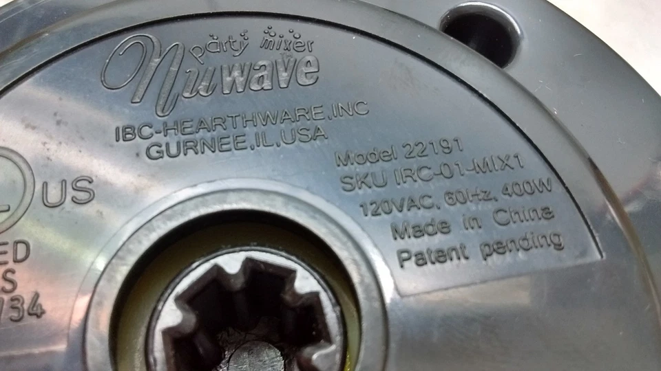 Elige 1 Parte) NuWave Fiesta Mezclador Motor Base Licuadora Jarra Cubierta Hoja Tapa Protectora Foto 3 de 4