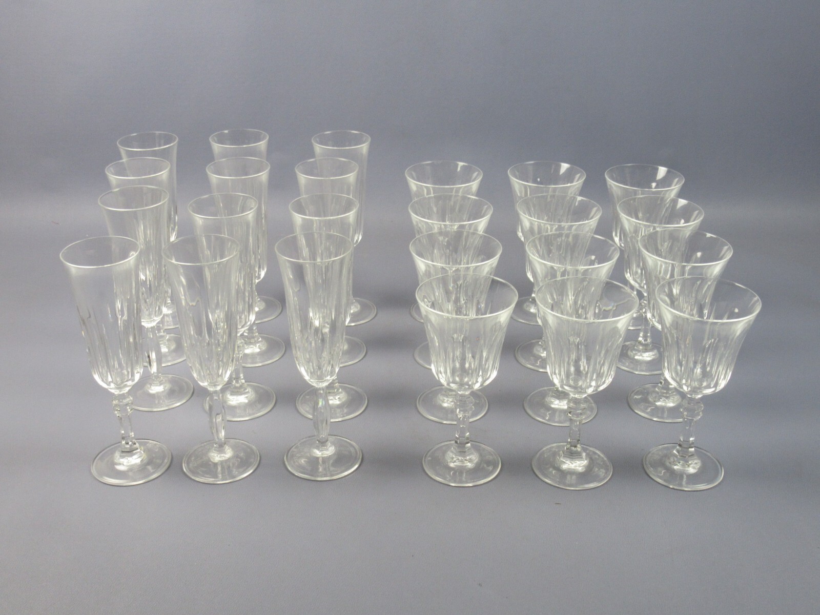 Bicchieri cristallo da spumante e vino numero 24 made in Italy vintage...