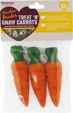 Rosewood Boredom Breaker Treat 'N' gnaw Small Animal Carrots - 3 count