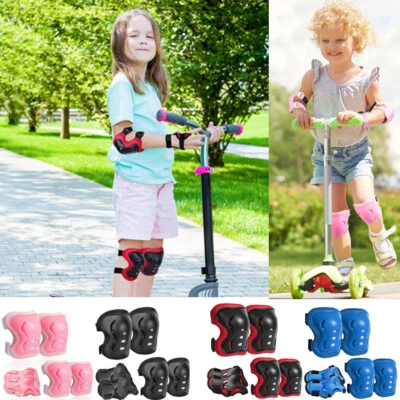 MARKENLOS 6Stk Knieschoner Kinder Schoner Set Protektoren Skate Inliner Schutzausrüstung