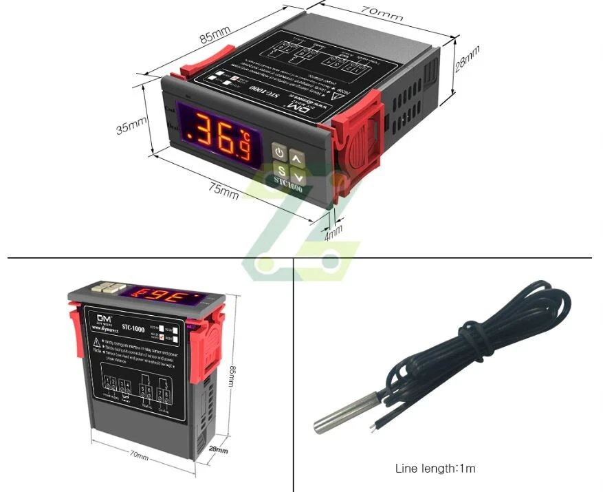 2 x Relais STC-1000 Temperatur Controller 110 220V Dual Digital Temperatur - Bild 2 von 4