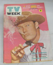 Vintage TV Week Magazine NSW June 1963 Chuck Connors