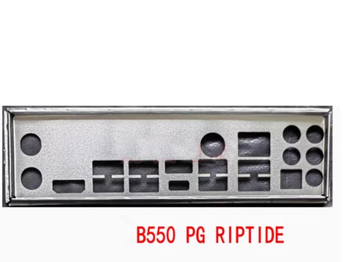 Shield I/O IO Backplate For ASRock B550 PG RIPTIDE Motherboard