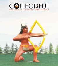 BARCLAY VINTAGE LEAD FIGURE - B98 - 753 - INDIAN KNEELING BOW  ARROW   