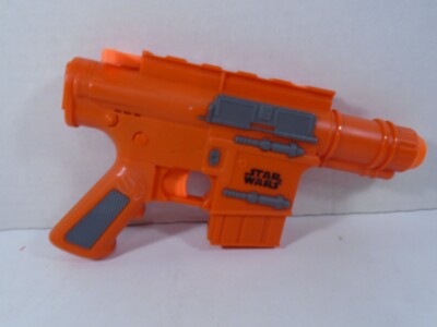 2015 HASBRO--STAR WARS--ELECTRONIC ORANGE BLASTER DART GUN (LOOK)