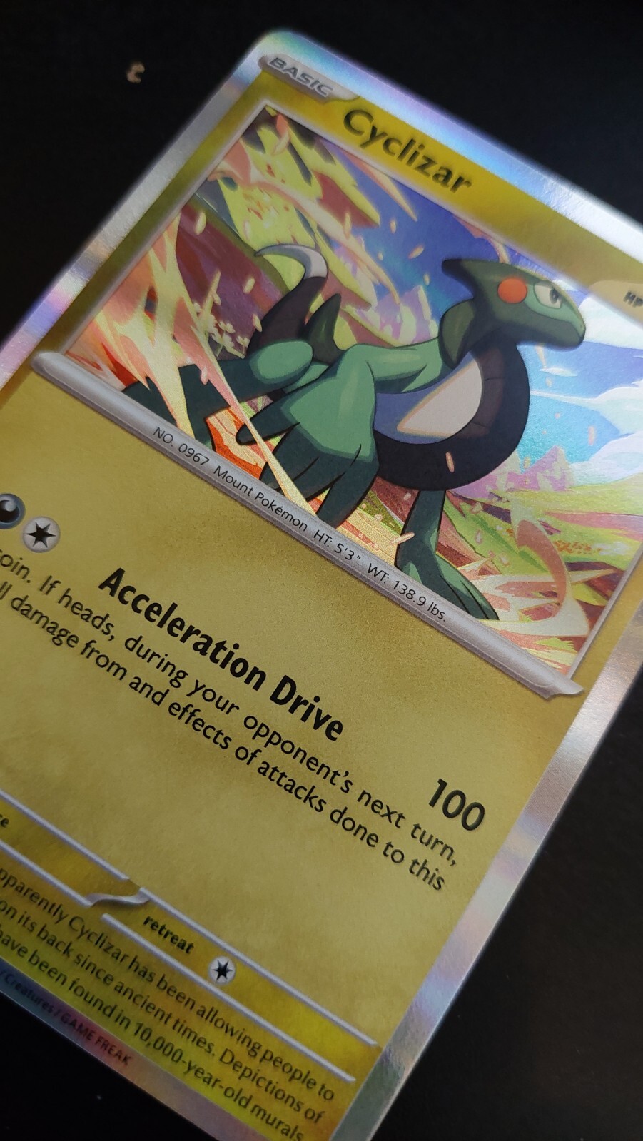 Cyclizar 70/91 Holographic Pokemon card