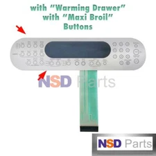 [ With metal ] Whirlpool 9756559ES Switch Membrane Range WP9756595ES AP6013953