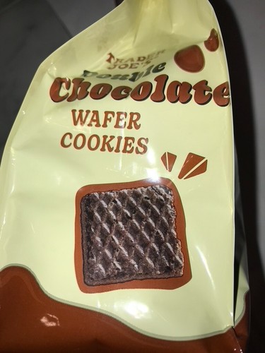 TRADER JOE'S DOUBLE CHOCOLATE WAFER COOKIES 8.8 OZ Bag 7/2024 - Picture 6 of 9