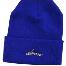 Drew House Script Beanie Blue O/S
