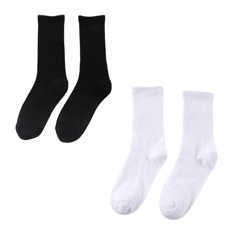 Socks Solid Color Stretch Socks Casual Cotton Socks Ankle Socks Dress Socks-image