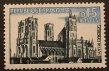 Timbre - FRANCE - Cathédrale de LAON - 1960 - Neuf ** - YT1235