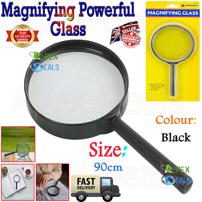 Vergrößerungsglas 5x Handlupe Lesen Schmuck Lupe 90mm große Brille