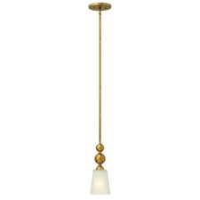 Image of 1 Bulb Ceiling Pendant Light Fitting Vintage Brass LED E27 60W Bulb