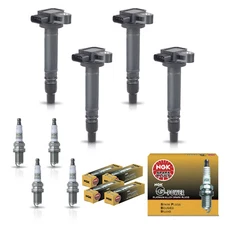 4X Ignition Coil & 4X NGK Platinum Spark Plug for 00-04 Toyota Tacoma l4 2.7L