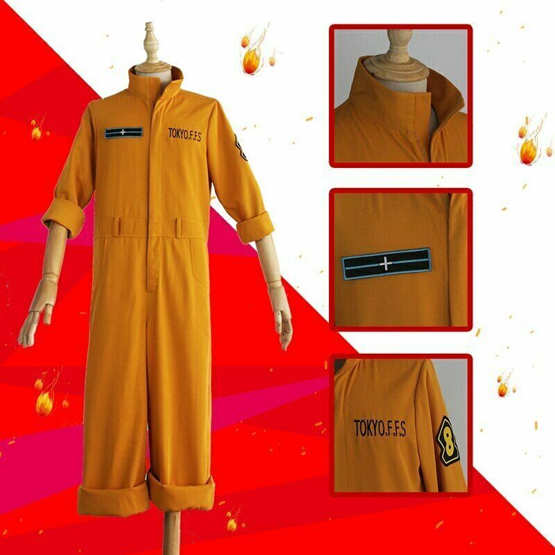 Anime Fire Force Maki Oze Fire Suit Cosplay Costume for Sale