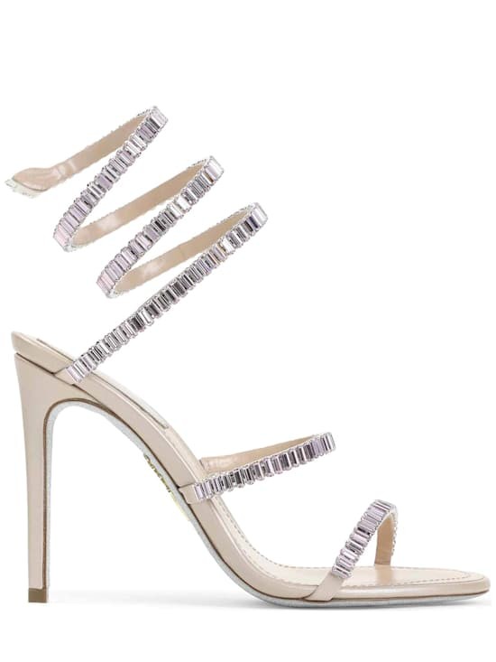 Ren Caovilla - Women - Sandals with sparkling details - Silver 260390₽