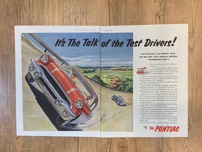 Magazine Ad* - 1956 - Pontiac Starchief - (two-pages)