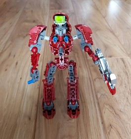 RARE GLITTER CANNISTER Bionicle 8601 Toa Metru Vakama 100% Complete Manual LEGO