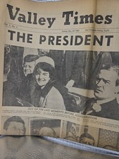 Valley Times Adliner President Kennedy is Dead Nov24 1963 San Fernando Valley CA