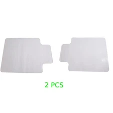 Lot 2 Tranparent PVC Mat Home Office Carpet Hard Protector Desk Floor Chair