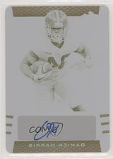 2019 Leaf Metal Draft Printing Plate Yellow 1/1 Damien Harris #SV-DH1 Auto uk2