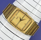 Vintage Seiko Quartz 2A32-5169 Gold Tone Tank Watch READ DESCRIPTION!! #WN