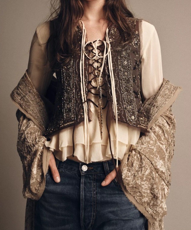 zara zw COLLECTION LIMITED EDITION 刺繍ベスト ZARA Limited Edition BEADED EMBROIDERED VEST Top ZW COLLECTION