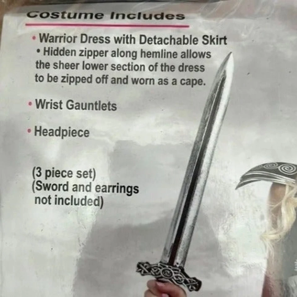 Dreamgirl славный гладиатор костюм большой (140-160 фунтов) черный серебряный A63 - Изображение 4 из 4