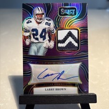 2024 Panini Select - Signature Memorabilia Larry Brown #SM-LBN Purple  /49  