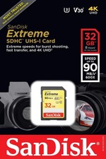 Extreme 32GB SDHC UHS-I Memory Card Lot of 2