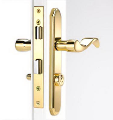 Serenade Mortise Storm Door Lever, Polished Brass VMT115PB