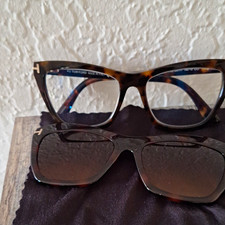 Tom Ford FT0971-F Cat Eye Tortoise Shell Sunglasses Brown Tinted UV400 140mm