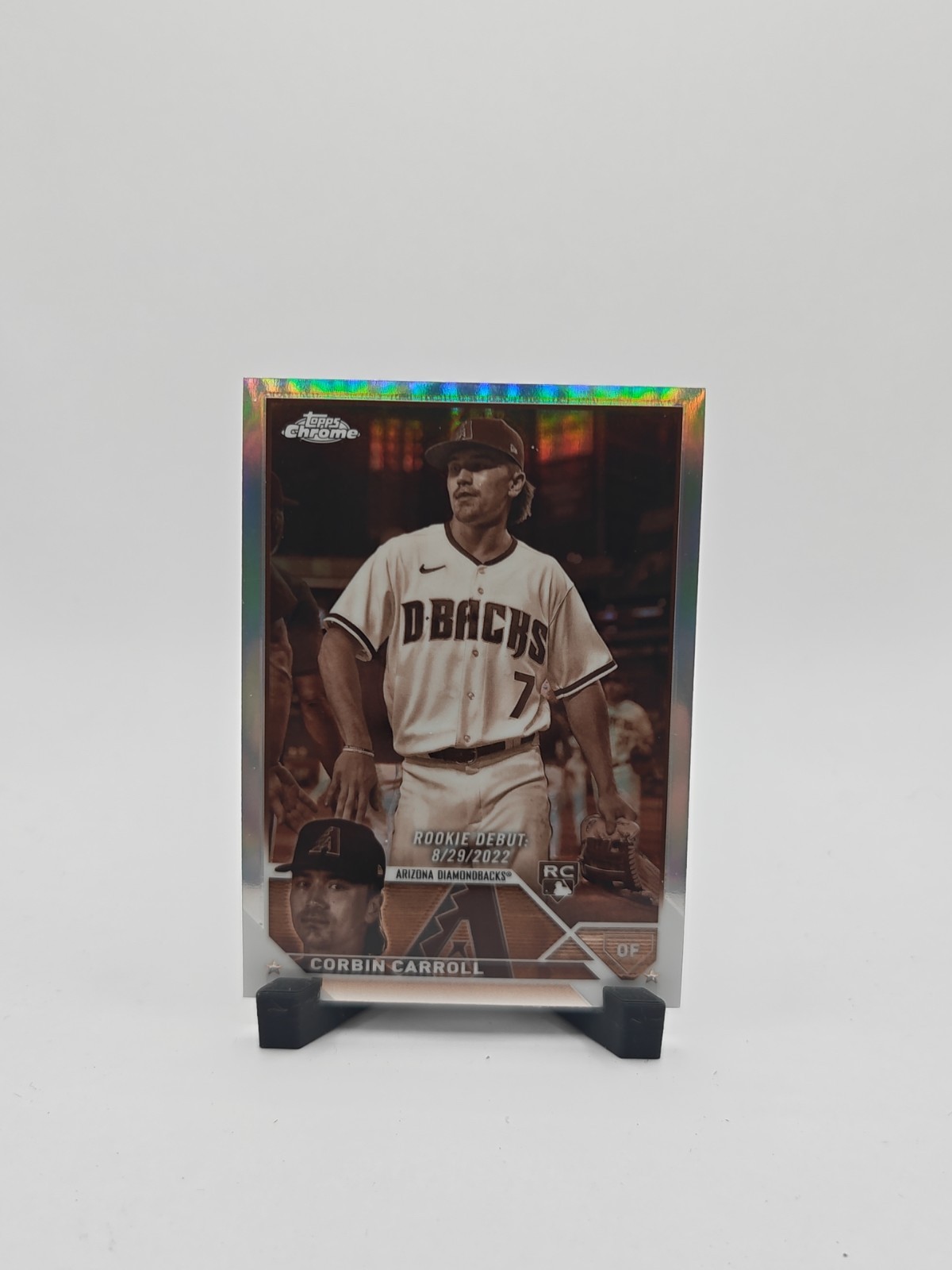 2023 Topps Chrome Update -- Corbin Carroll #USC220 Sepia Refractor Diamondbacks