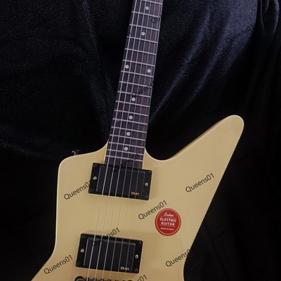 Cream Electric Guitar Mahogany Body&Neck Rosewood Fretboard HH Pickups US Stock