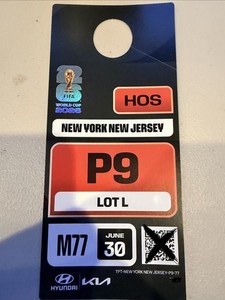 June 30 FIFA World Cup 2026 NY, NJ Parking Pass P9 - Round Of 32 (5:00 PM)