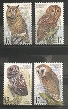BELGIUM - 1999 OWLS NHM SET SG 3477 - 3480 cv £6.40
