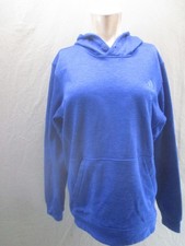 ADIDAS CLIMAWARM Size M Womens Blue Pocket Fleece Lined Warm Athletic Hoodie 067