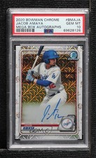 2020 Bowman Mega Box Chrome Mojo Jacob Amaya #BMA-JA PSA 10 GEM MT Auto 07b3
