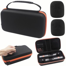 Wireless Microphone Case for JBL Dual System - Waterproof Hard EVA Travel Sto...