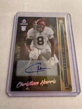 2022 Panini Luminance Rookie Christian Harris Auto #158 Gold 74/100 (RC) Alabama