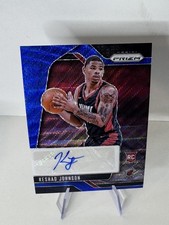 2024 Panini Prizm Rookie Signatures Blue Wave Keshad Johnson #RSI-KJH Auto