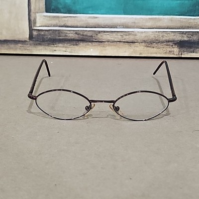 Calvin Klein CK 135 361 580 Brown Full Rim Metal Eye Glass Frames Made In Italy